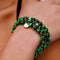 Obsidian | .925 Sterling Silver | Firefly Glass Bracelet