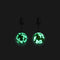 Merlot | .925 Sterling Silver | Firefly Glass Stud Earrings