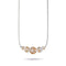 Alabaster | .925 Sterling Silver | Firefly Glass Infinity Clasp Necklace