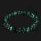Obsidian | .925 Sterling Silver | Firefly Glass Bracelet