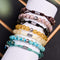 Amber | Silver | Firefly Glass Bracelet