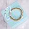 18k Gold | Crystal Pave Ball Bracelet | White