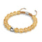 Amber | Stainless Steel | Firefly Glass Bracelet