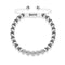 Silver | Crystal Pave Ball Bracelet | White