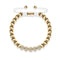 18k Gold | Crystal Pave Ball Bracelet | White
