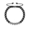 Gunmetal | Crystal Pave Ball Bracelet| Black