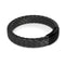 Gunmetal | Black Leather Engravable Bracelet | Deluxe