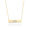 Minimalist Bar | 18k Gold | Necklace | Engravable