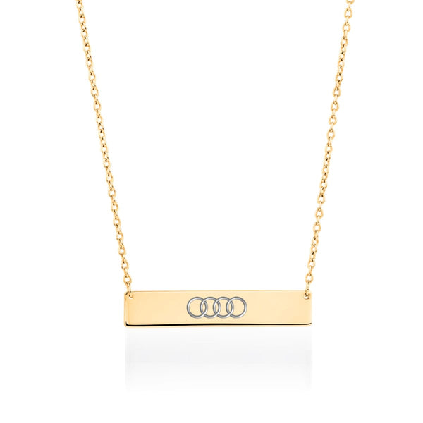 Minimalist Bar | 18k Gold | Necklace | Engravable