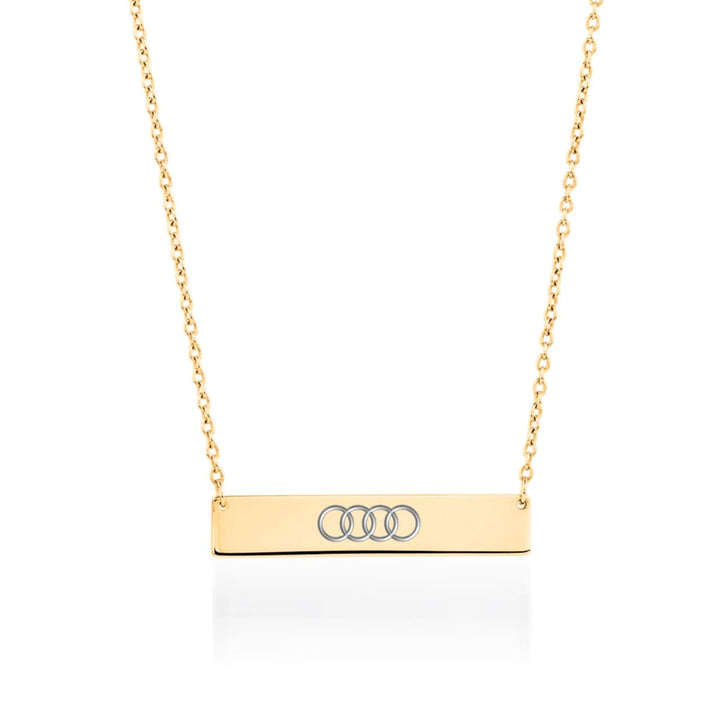 Minimalist Bar | 18k Gold | Necklace | Engravable