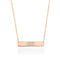 Minimalist Bar | 18k Rose Gold | Necklace | Engravable