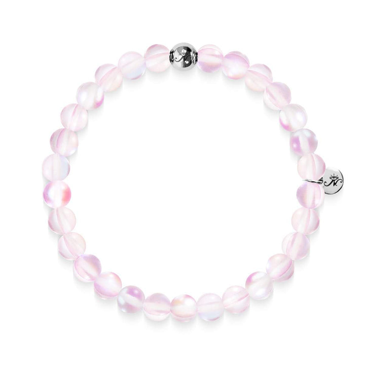 Pink | .925 Sterling Silver | Mermaid Glass Bead Bracelet