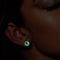 Firefly Glass Stud Earrings | Merlot Color