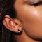 Firefly Glass Stud Earrings | Merlot Color